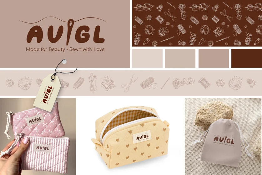 Avigl — brand identity for handmade cosmetic bags