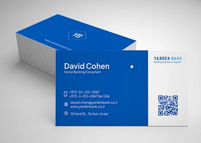 Yarden Bank business card