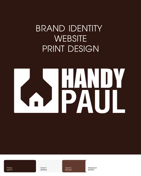 Handy Paul logo and brand identity