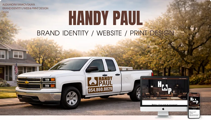 Handy Paul — branded truck and website